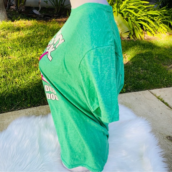 Green Mommy Shark Shirt Medium - Picture 3 of 5